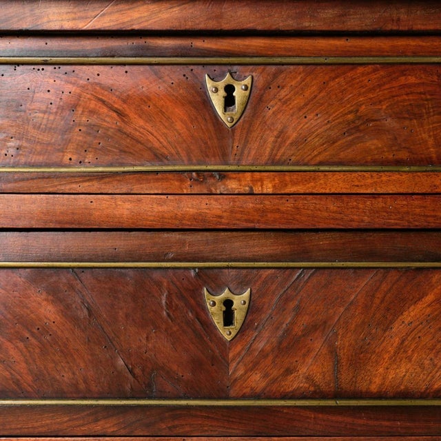 Late 17th Century French Empire Cherry Wood Commode With Marble Top For Sale - Image 13 of 16