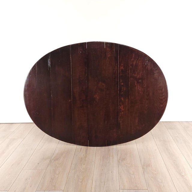 Early 19th Century English Oak Dropleaf Table For Sale - Image 12 of 12