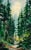 1972 Forestscape Watercolor Signed "Berg" For Sale - Image 4 of 5