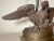 Antique Patinated Solid Bronze American Bald Eagle Electric Table Lamp Statue For Sale - Image 4 of 13