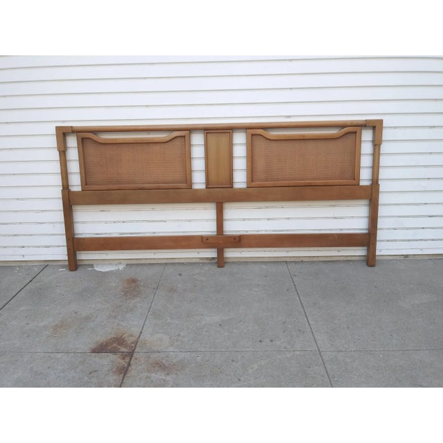 1950s Vintage Walnut King Bed Headboard For Sale - Image 13 of 13