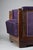 Art Deco Jatoba Wood and Purple Velvet Lounge Chair, 1930 For Sale - Image 9 of 13