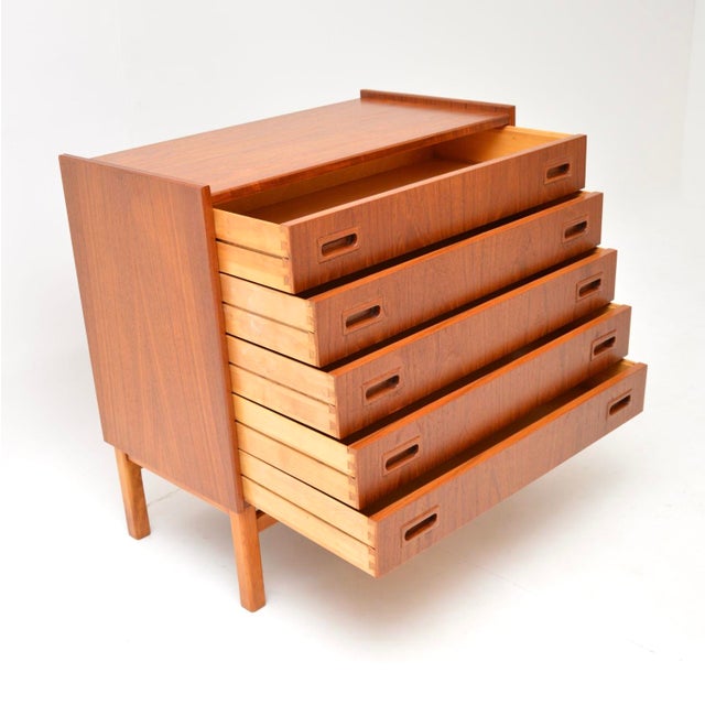 1960s Vintage Danish Teak Chest of Drawers, 1960s For Sale - Image 5 of 11