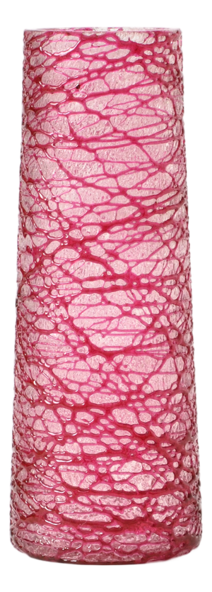 Threaded Glass Vase from Wilhelm Kralik Sohn, 1920s