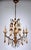 Gilded Metal and Murano Glass Drop Chandelier, 1940s, in Very Good conditions. Designed 1920 to 1949 I have official proof...