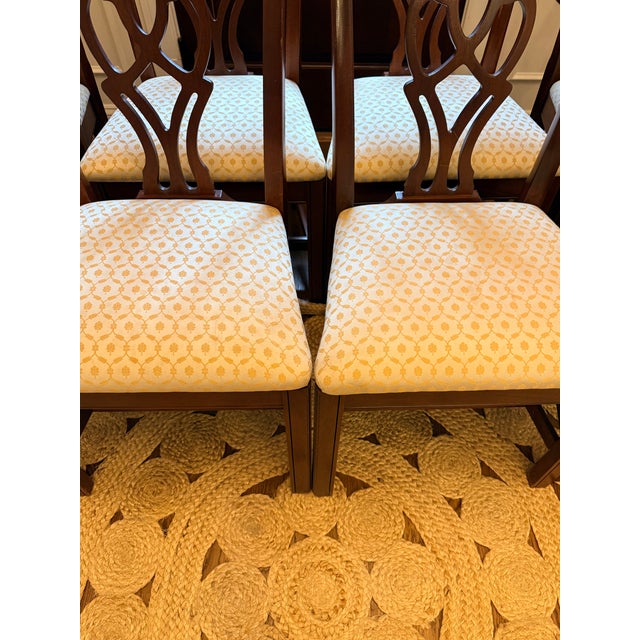 Set of 8 Thomasville Winston Court Chippendale Chairs For Sale - Image 11 of 11