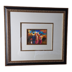 Late 20th Century Beautifully Framed Original Moshe Leider Watercolor