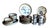 Vintage Set of Tonala El Palomar Blue by Ken Edwards Pottery Dinnerware, 31 Pieces For Sale - Image 11 of 14