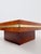Mid-Century Modern Italian Square Coffe Table in Burl Wood and Brass, 1970s For Sale - Image 4 of 18