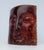Asian Cast Resin Buddha Face in a Tortoise Shell Look, Decorative Accent Piece For Sale - Image 4 of 16