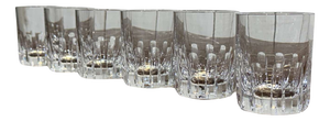Baccarat Crystal Whisky Tumblers, Rotary Pattern, Set of 6