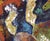 1990s "Carousel" Abstracted Horses With Texture in Acrylic on Canvas by Marion J Denton For Sale - Image 5 of 10