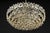 Metal Gilt Brass Crystal Chandelier attributed to Palwa Sciolari, Germany, 1970s For Sale - Image 7 of 15