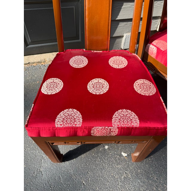 Rosewood Dining Chairs 1960s Asian Ming Chinoiserie Lot of 2 For Sale In Atlanta - Image 6 of 9