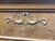 Late 19th Century Vintage Chest With Original Appliqués and Pear Carved Handles, Racetrack Molding Drawers For Sale - Image 5 of 12