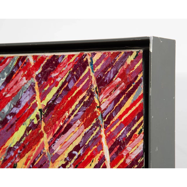 Aaron Karp Circa 1983 Contemporary Abstraction Painting "Karp" Early & Influential For Sale - Image 9 of 12