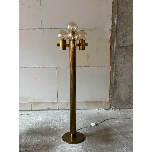 Beautiful midcentury floorlamp attributed to renown designer hans agne jakobsson for h.a. Jakobsson ab markaryd, sweden....
