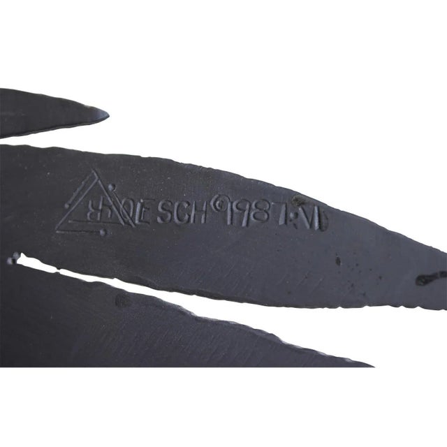 Robert Roesch Robert Roesch Abstract Welded Steel Sculpture 1987 For Sale - Image 4 of 5