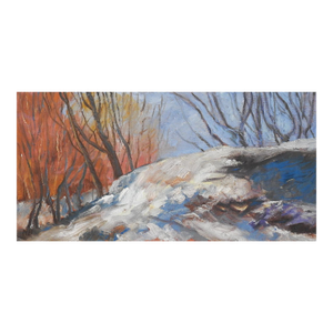 1978 Impressionist Snowy Winter Landscape Painting