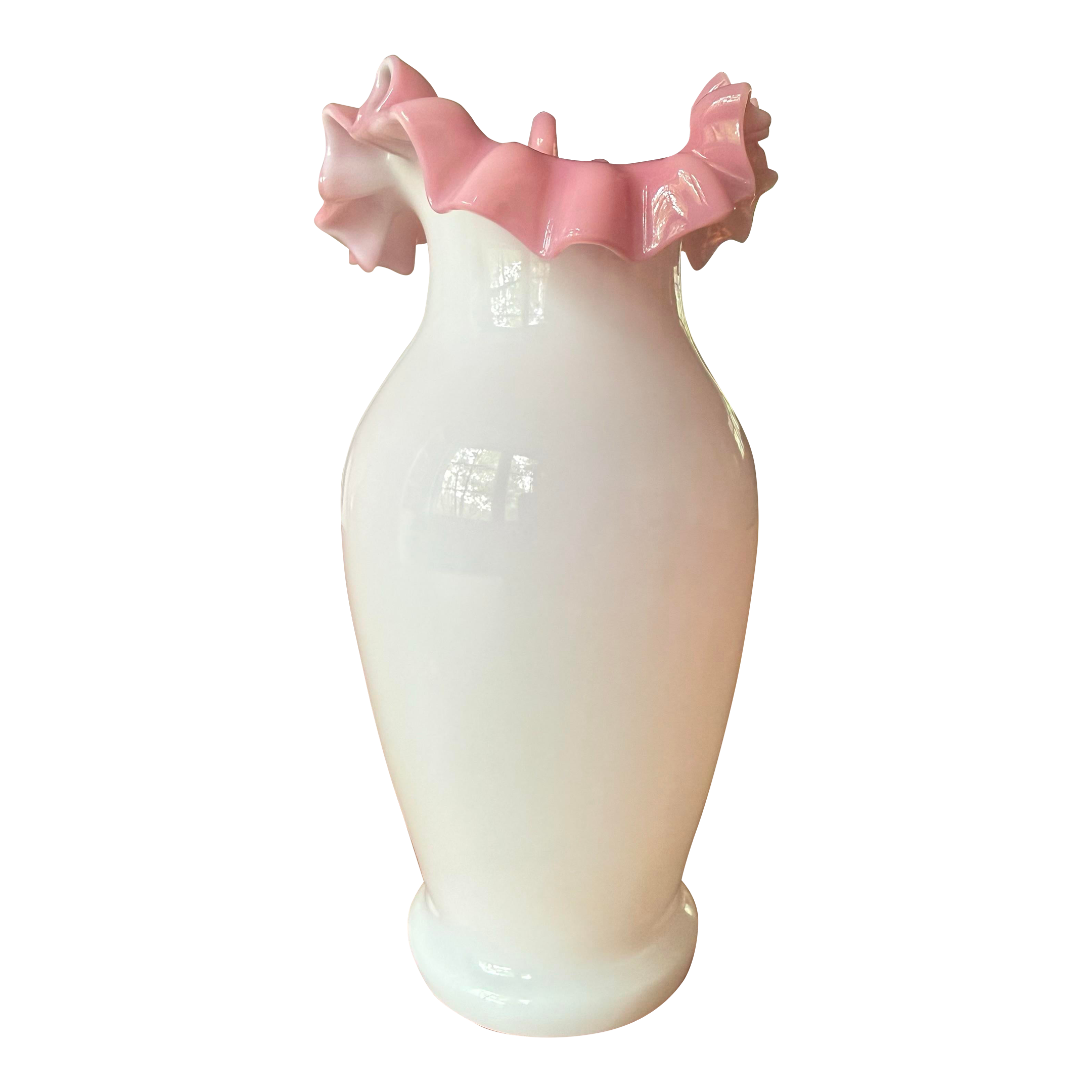 Vintage Pink Fenton Art Glass Company Room Accents and Accessories