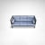 Cassina Postmodern Danube 850 3-Seater Sofa by Ettore Sottsass for Cassina, 1992 For Sale - Image 4 of 10
