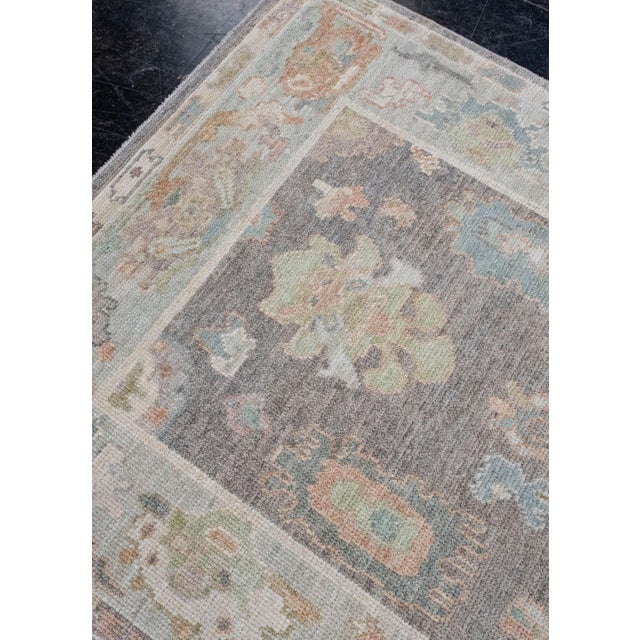 Turkish Oushak Rug 3'10" x 6'1" For Sale In Houston - Image 6 of 8