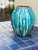 Ceramic Turquoise Drip Italian Ceramic Vase For Sale - Image 7 of 8