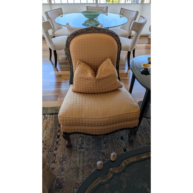 Pair of Late 20th Century Slipper Chairs For Sale - Image 4 of 8
