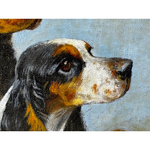 The Faithful Companions – Trio of Cocker Spaniels, Oil Painting in the Manner of Maud Alice Earl For Sale - Image 10 of 18
