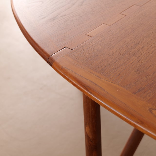 Mid-Century Modern Teak Dining Table by Kurt Ostervig & Carl Madsen for P. Jeppesen Møbelfabrik, 1960s For Sale - Image 3 of 12