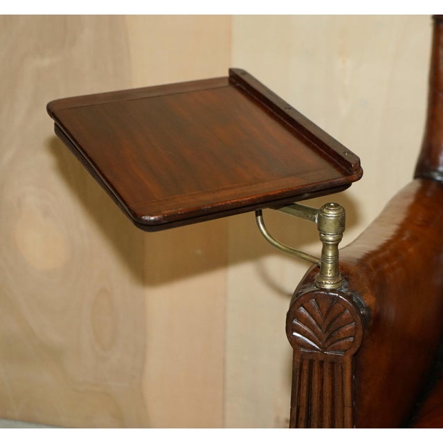 Regency Chesterfield Armchair in Brown Leather, 1810s For Sale - Image 10 of 18