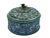 Chinese Early 19th Century Chinese Cloisonne Enamel With Glass Insert Covered Lidded Box For Sale - Image 3 of 10