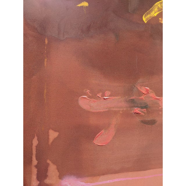 Vintage 1980s Helen Frankenthaler "Rio Grande" Exhibition Poster Framed For Sale - Image 10 of 13