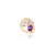 This is part of Chairish’s Fine Jewelry assortment. Statement Amethyst and Rose Quartz Bow Design Ring in 18K Gold...