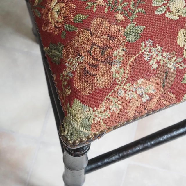 Antique Napoleon III Bamboo Look Chair, 1880 For Sale - Image 3 of 7