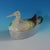 Staffordshire Pottery tureen with cover which features a duck forming the lid, sitting on a base molded with a rippling...