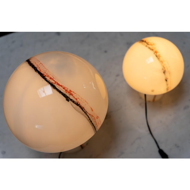 Lido Glass Mushroom Table Lamps from Peill & Putzler, Germany 1970s, Set of 2 For Sale - Image 10 of 14