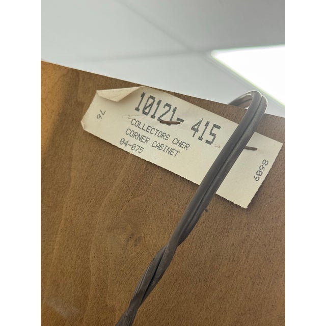 Thomasville Collectors Cherry Corner Cabinet For Sale - Image 11 of 12