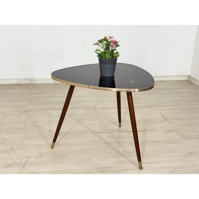 Black Mid-Century Kidney-Shaped Coffee or Side Table For Sale - Image 8 of 8