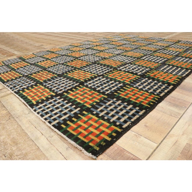 Zeki Muren Vintage Turkish Sivas Rug - 07'00 X 09'10 For Sale In Dallas - Image 6 of 9