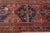 1960s Vintage Persian Handmade Blue Medallion Wool Rug For Sale - Image 5 of 6