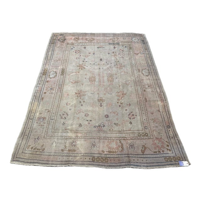 Antique Turkish Oushak Rug Circa 1850 For Sale