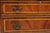 Vintage English Edwardian Style Mahogany Pinwheel Inlay 3 Drawer Dresser Chest For Sale - Image 4 of 12