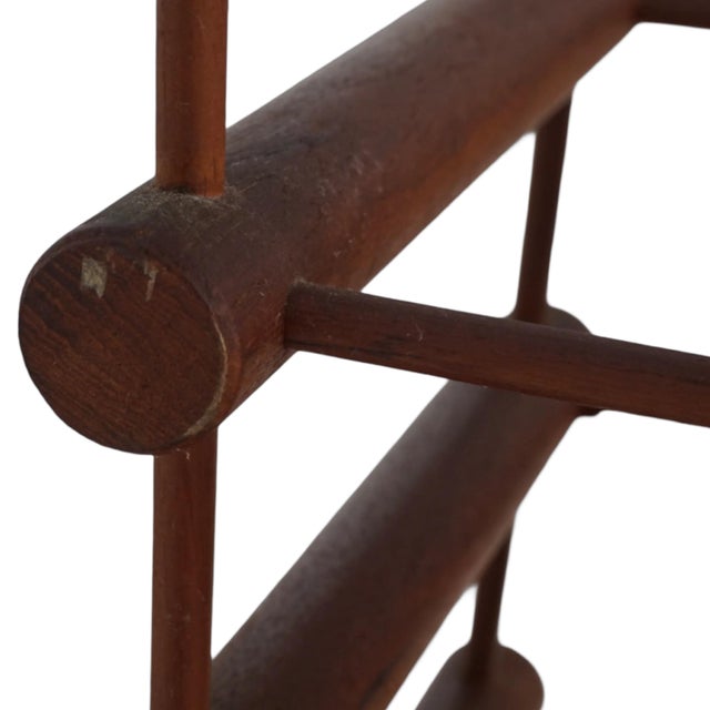 Wood Teak Wine Rack by Nissen Langaa, 1960s For Sale - Image 7 of 8