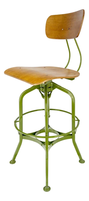 Industrial Style Molded Plywood Seats Industrial Drafting Stool