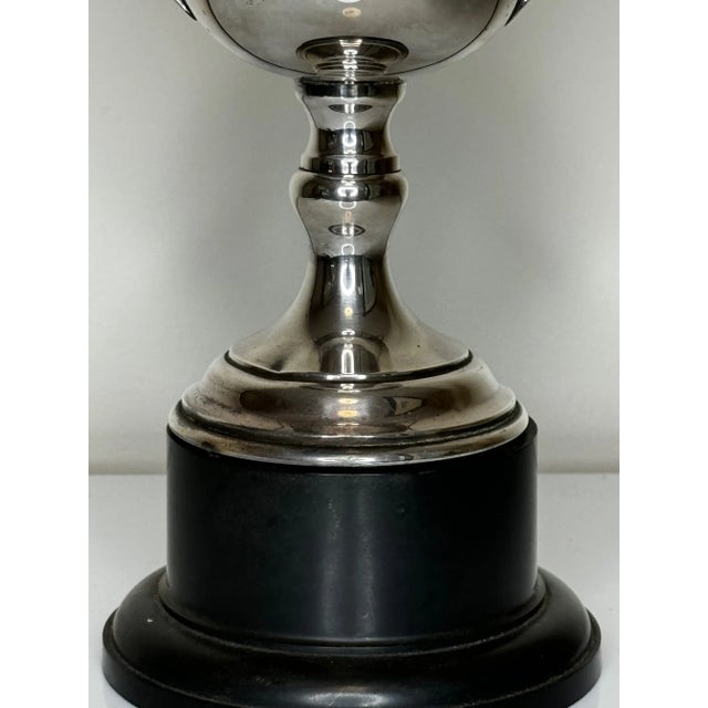 Silver British Sheffield Silver Plate Warwickshire Pigeon Thurso 1st Racing Trophy Winner Cup, Dated 1952 For Sale - Image 8 of 11