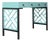 Chippendale Writing Desk - Turquoise For Sale