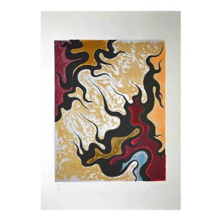 Luigi Boille, Composition, Screen Print, 1971 For Sale