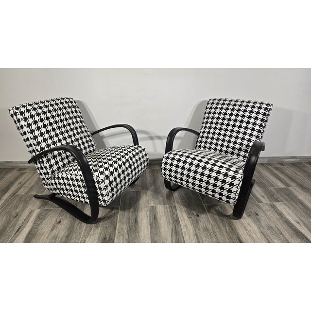 H-269 Armchairs from Jindřich Halabala, 1940s, Set of 2 For Sale - Image 12 of 13