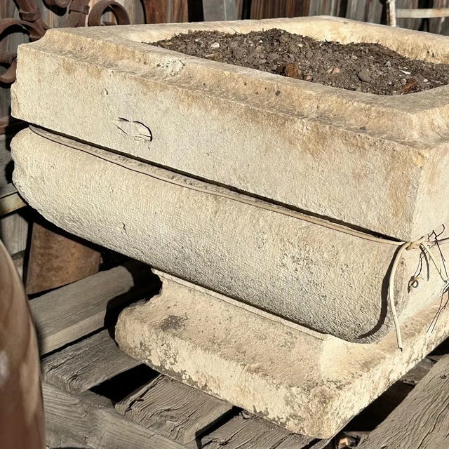 French Bourguignon Stone Jardiniere For Sale - Image 10 of 12